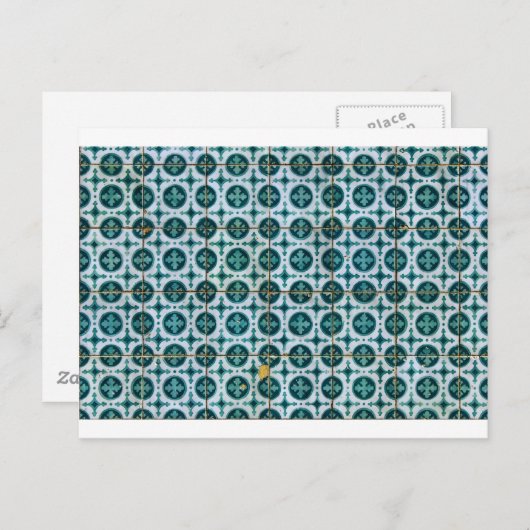 Azulejos, Portugese Tegels Briefkaart (Voorkant / Achterkant)