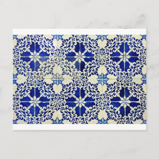 Azulejos, Portugese Tegels Briefkaart (Voorkant)