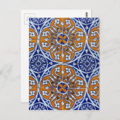 Azulejos, Portugese Tegels Briefkaart (Voorkant / Achterkant)