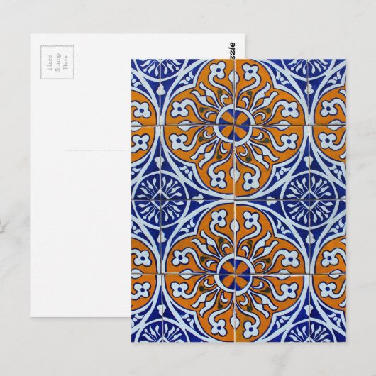 Azulejos, Portugese Tegels Briefkaart (Voorkant / Achterkant)