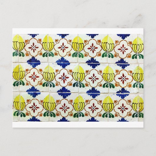 Azulejos, Portugese Tegels Briefkaart (Voorkant)