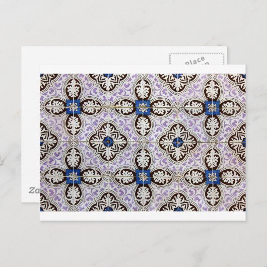 Azulejos, Portugese Tegels Briefkaart (Voorkant / Achterkant)