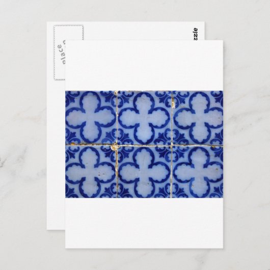 Azulejos, Portugese Tegels Briefkaart (Voorkant / Achterkant)