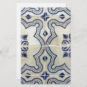 Azulejos, Portuguese Tiles Briefpapier (Voorkant / Achterkant)