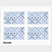 Azulejos, Portuguese Tiles Rechthoekige Sticker (Vel)