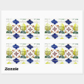 Azulejos, Portuguese Tiles Rechthoekige Sticker (Vel)