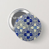 Azulejos, Portuguese Tiles Ronde Button 5,7 Cm (Voorkant /achterkant)
