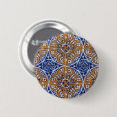 Azulejos, Portuguese Tiles Ronde Button 5,7 Cm (Voorkant /achterkant)