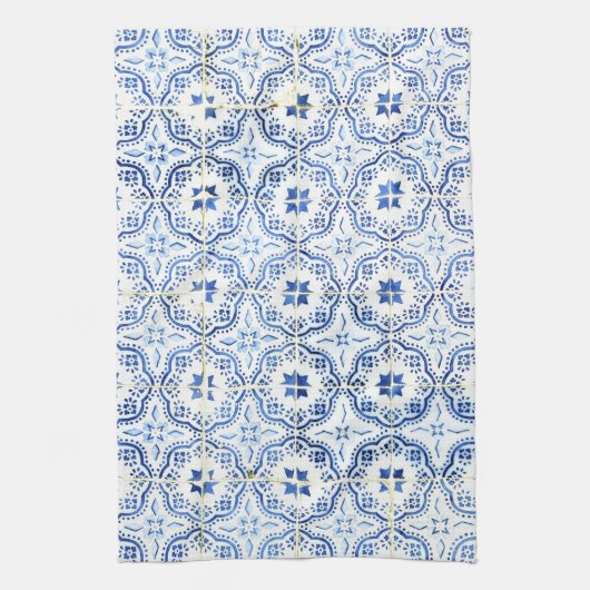 Azulejos, Portuguese Tiles Theedoek (Verticaal)