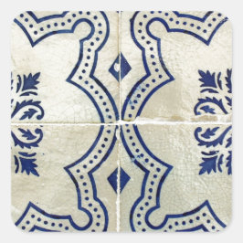 Azulejos, Portuguese Tiles Vierkante Sticker