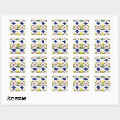 Azulejos, Portuguese Tiles Vierkante Sticker (Vel)