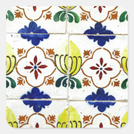 Azulejos, Portuguese Tiles Vierkante Sticker