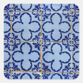 Azulejos, Portuguese Tiles Vierkante Sticker