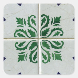Azulejos, Portuguese Tiles Vierkante Sticker