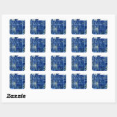 Azulejos, Portuguese Tiles Vierkante Sticker (Vel)