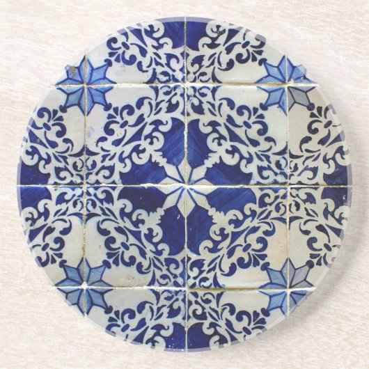Azulejos, Portuguese Tiles Zandsteen Onderzetter (Voorkant)