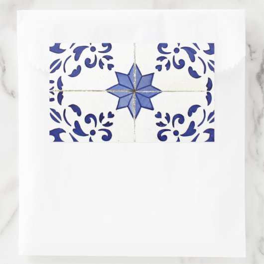 Azulejos Rechthoekige Sticker (Tas)