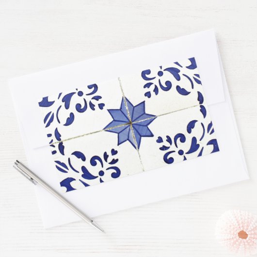 Azulejos Rechthoekige Sticker (Envelop)