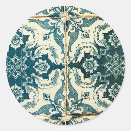 Azulejos Ronde Sticker (Voorkant)