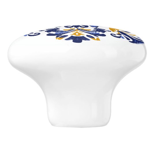 💙💛 Azulejos Royal Lisboa Keramische Knop (Zijkant)