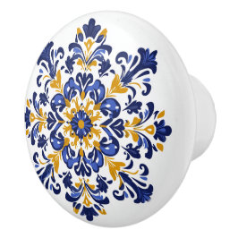 💙💛 Azulejos Royal Lisboa Keramische Knop