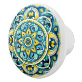 💙💛 Azulejos Sevilla Bloom Keramische Knop (Rechts)