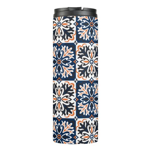 Azulejos Talavera Tegel Pattern Thermosbeker (Achterkant)