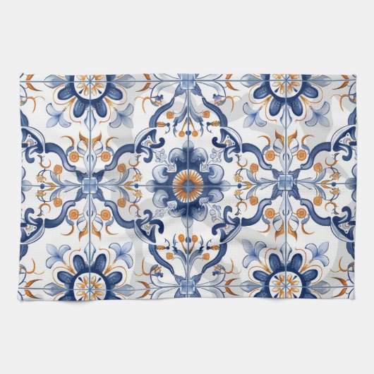 Azulejos Tegel Pattern Theedoek (Horizontaal)