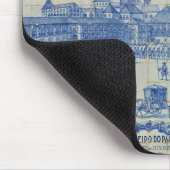 Azulejos tegels die de Praca do Comercio weergeven Muismat (Hoek)