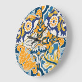 Azulejos Tegels Patchwork behang Grote Klok (Hoek)