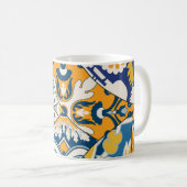 Azulejos Tegels Patchwork behang Koffiemok (Voorkant rechts)