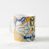 Azulejos Tegels Patchwork behang Koffiemok (Voorkant links)