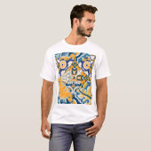 Azulejos Tegels Patchwork behang T-shirt (Voorkant volledig)
