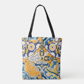 Azulejos Tegels Patchwork behang Tote Bag (Achterkant)