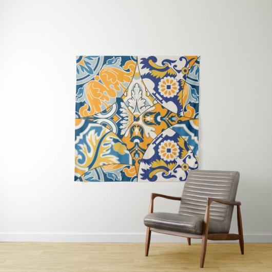 Azulejos Tegels Patchwork behang Wandkleed (In Situ (horizontaal))