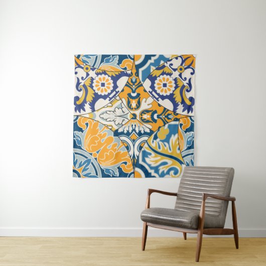 Azulejos Tegels Patchwork behang Wandkleed (In situ)