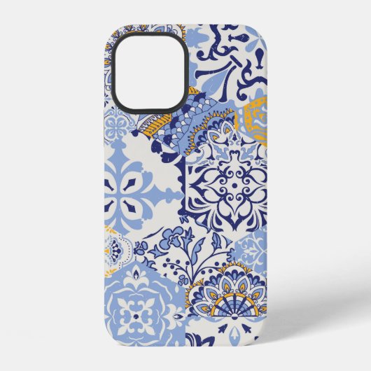 Azulejos tegels patchwork. Naadloze kleurige patch iPhone Hoesje (Achterkant)