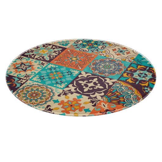 Azulejos Tegels Portugees Boho Patchwork Snijplank (Hoek)