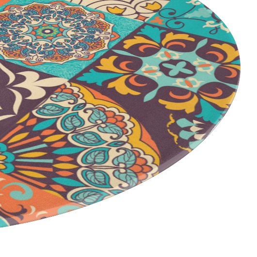 Azulejos Tegels Portugees Boho Patchwork Snijplank (Hoek)