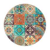 Azulejos Tegels Portugees Boho Patchwork Snijplank (Voorkant)