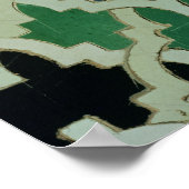 Azulejos tegels van de troon van de Sultans Poster (Hoek)