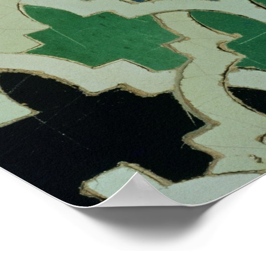 Azulejos tegels van de troon van de Sultans Poster (Hoek)