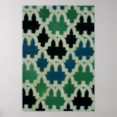 Azulejos tegels van de troon van de Sultans Poster (Voorkant)