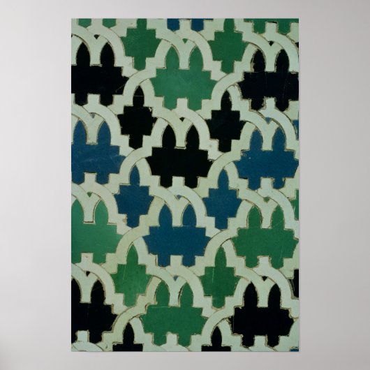 Azulejos tegels van de troon van de Sultans Poster (Voorkant)