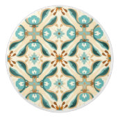 💙💛 Azulejos Tuscan Petals Keramische Knop (Voorkant)