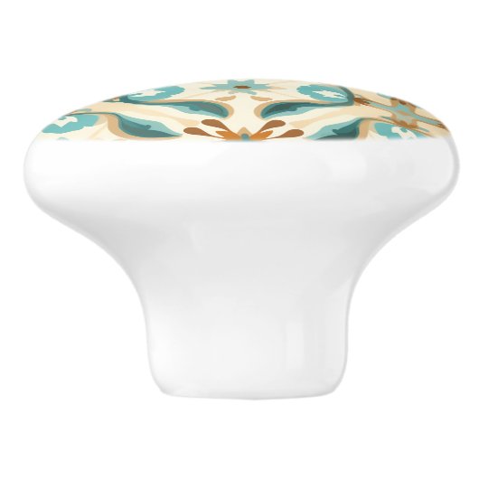 💙💛 Azulejos Tuscan Petals Keramische Knop (Zijkant)