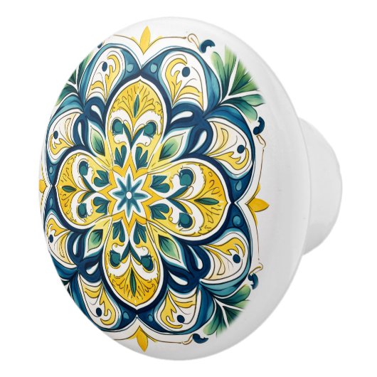 💙💛 Azulejos Valencia Star Keramische Knop (Rechts)