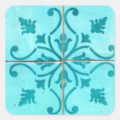 Azulejos Vierkante Sticker (Voorkant)