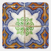 Azulejos Vierkante Sticker (Voorkant)