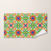 💛 💚 Azulejos, zeer decoratief patroon, Bad Handdoek (Handdoek)